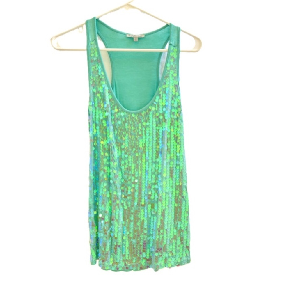 Sequins Tank Top - Size: Medium - image 1